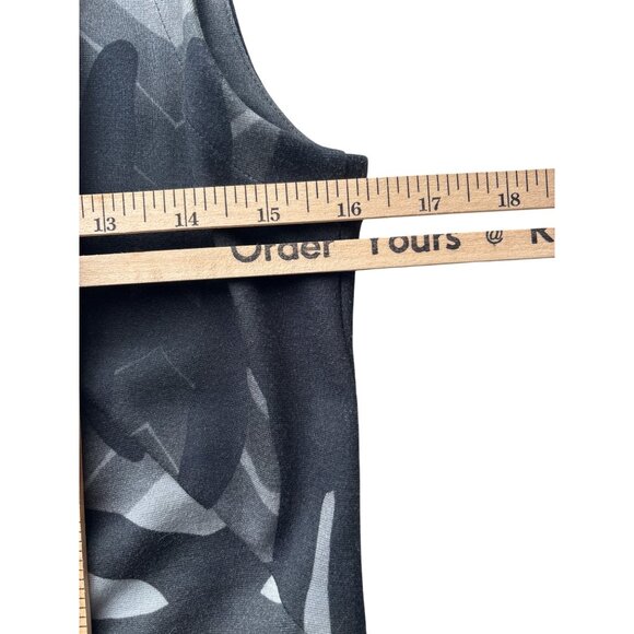 Akris Punto Womens Size US 10 Medium to LArge sleeveless Black gray Top - Picture 9 of 14